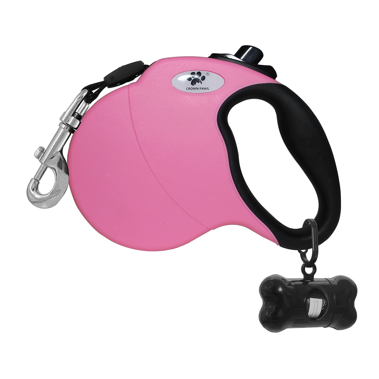 13 ft Retractable Dog Leash TangleFree Nylon Tape For Small Dogs Pink S