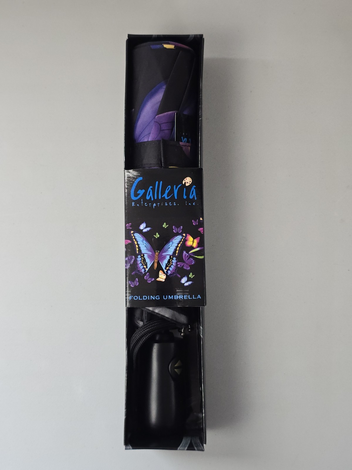 Galleria Moonlight Butterflies Folding Umbrella