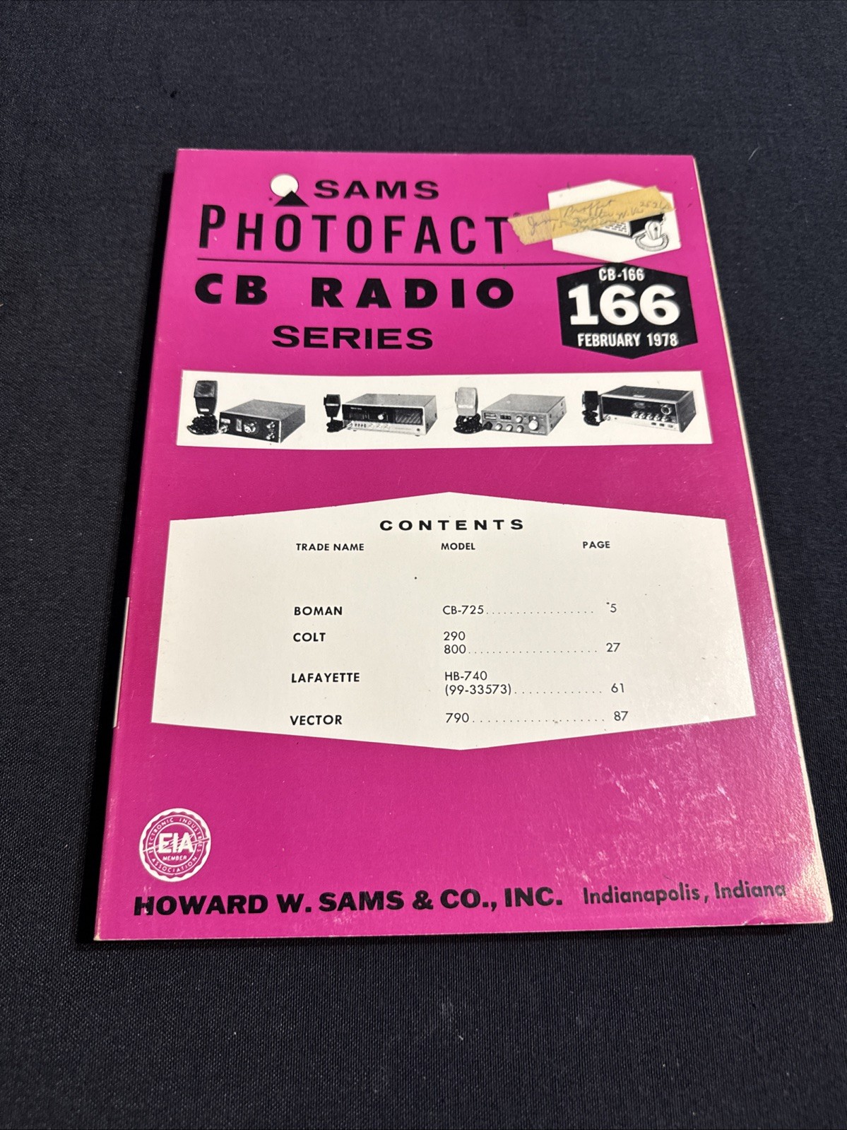 SAMS Photofact CB Radio Series Manual CB 166 February 1978