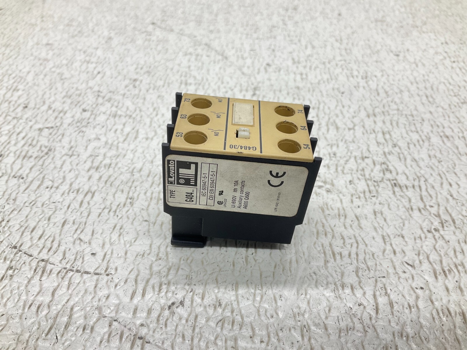 Lovato G484 Auxiliary Contact Block G484/30 (TSC)