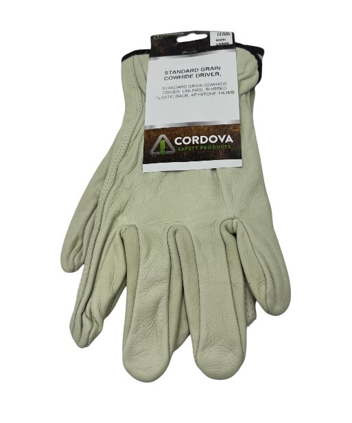 Pair of Cordova Standard Grain Cowhide Driver 121953 Large Unlined Shirred