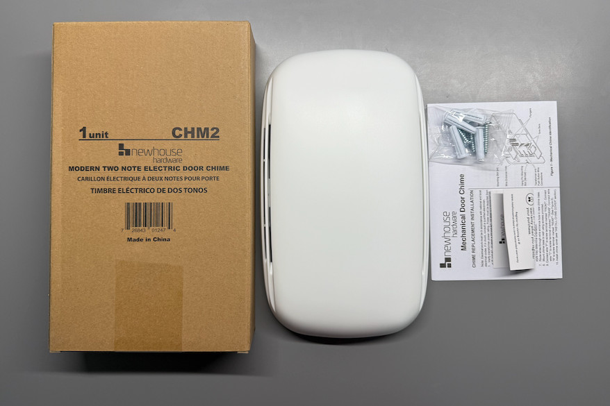 Newhouse Hardware CHM2 Door Chime, White