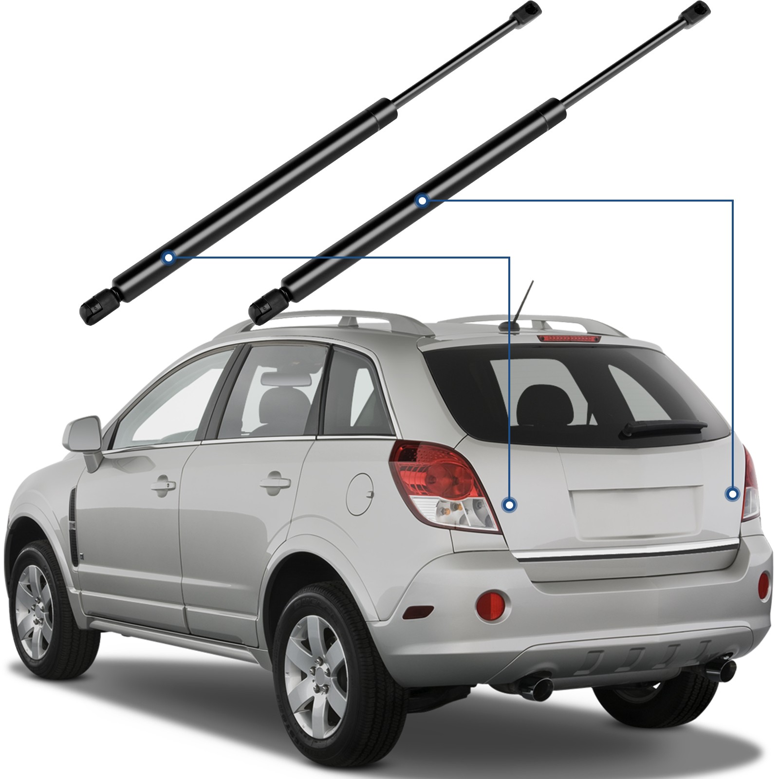For 2002-2007 Saturn Vue Qty 2 Rear Liftgate Hatch Lift Supports Shock Struts