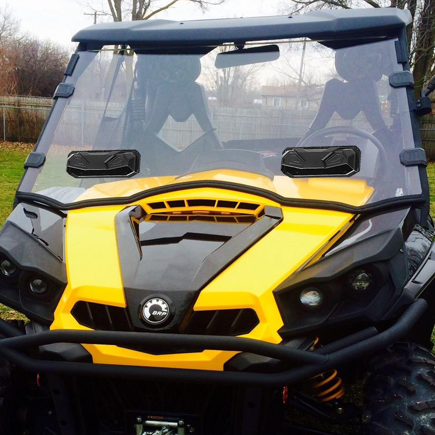 For Can Am Commander 800/1000 2011-2020 Front Hard Coated Windshield with Vented