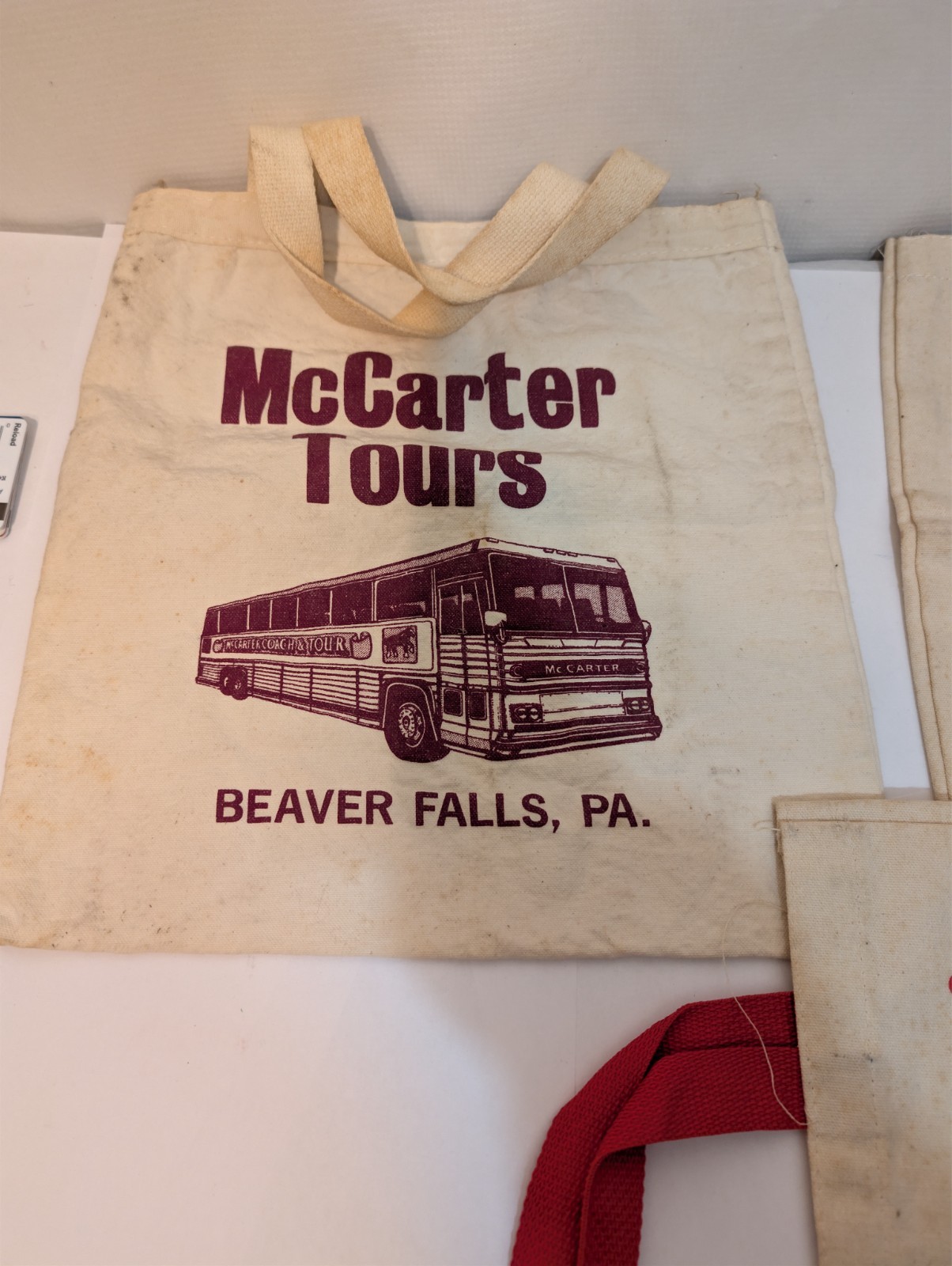 Lot 3 VTG Canvas Tour Travel Bags McCarter McMillen Shreve Oh Beaver Falls PA +