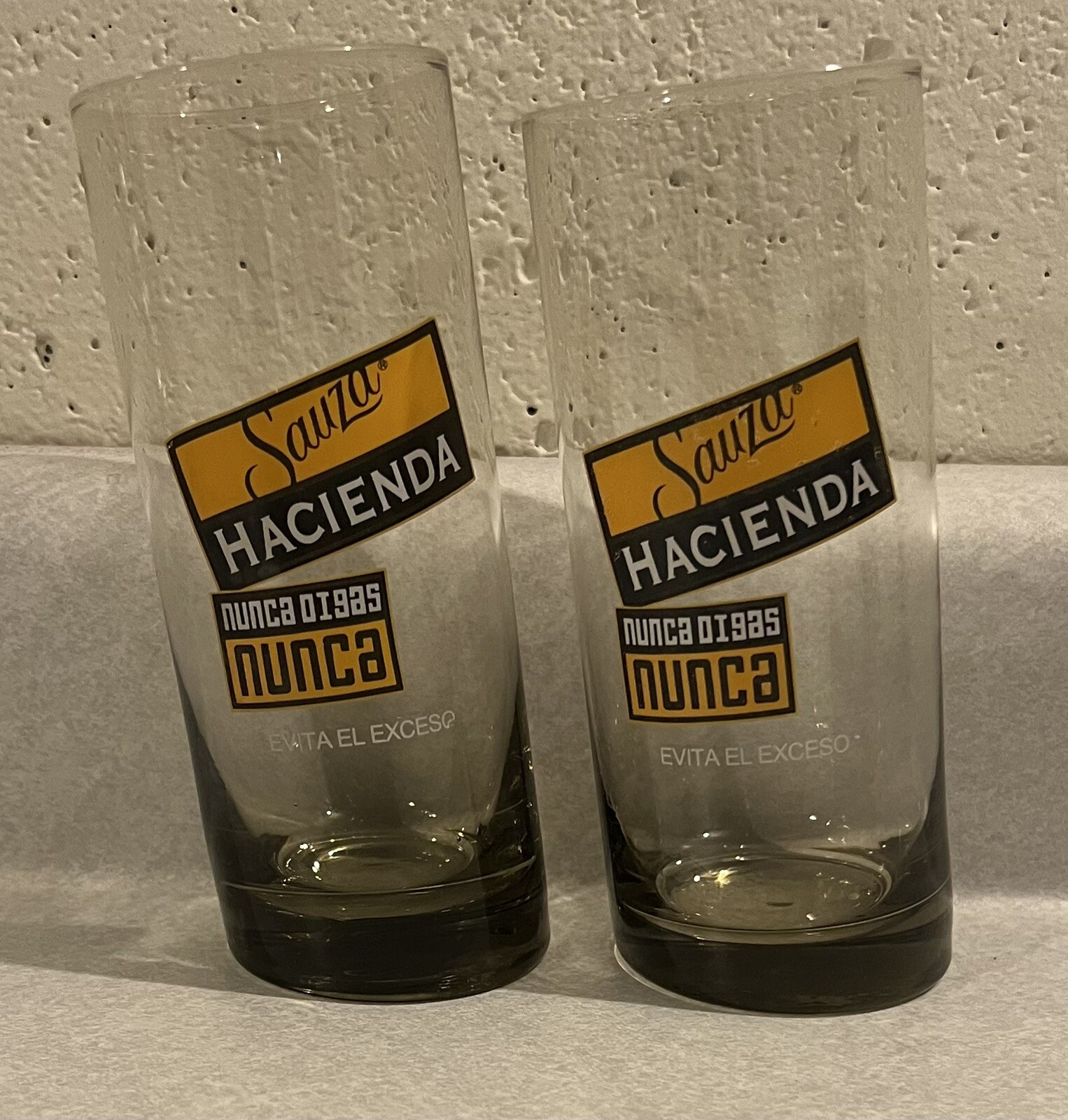 Tall Leaning Sauza Shot Glasses - New