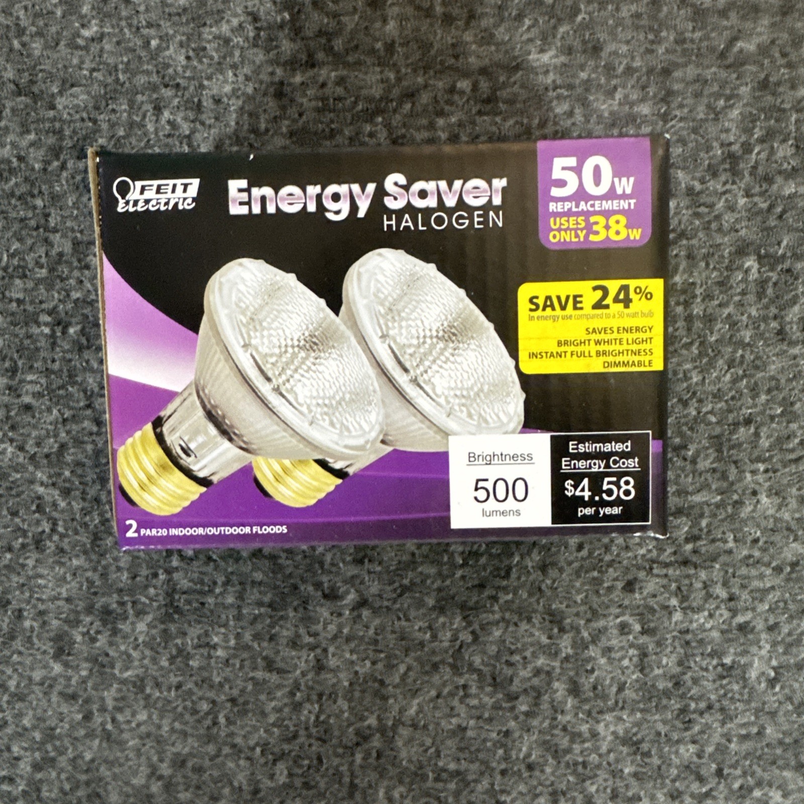 Feit Electric 38W Bulb - Pack of 2 (38PAR20/QFL/ES/2)