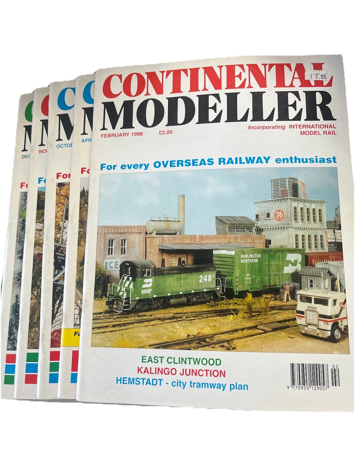 Continental Modeller magazines Vintage 1998- 5 editions -Euro Model Training