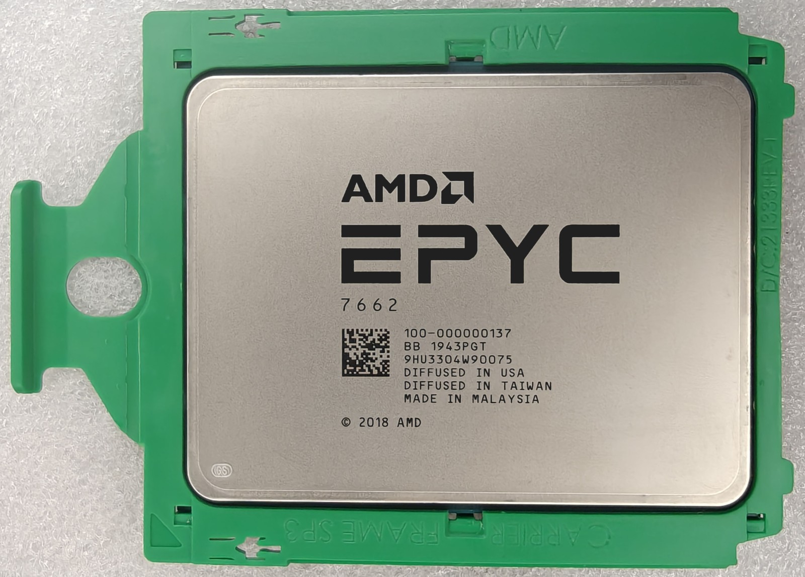 AMD EPYC 7662 2.0GHz 64 Core 128 Thread 256MB 225W Socket SP3 CPU Processor