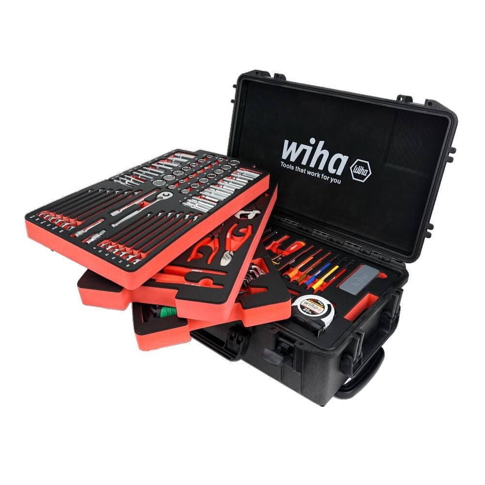 Wiha Premium Kit In Rolling Tool Box 194Pc