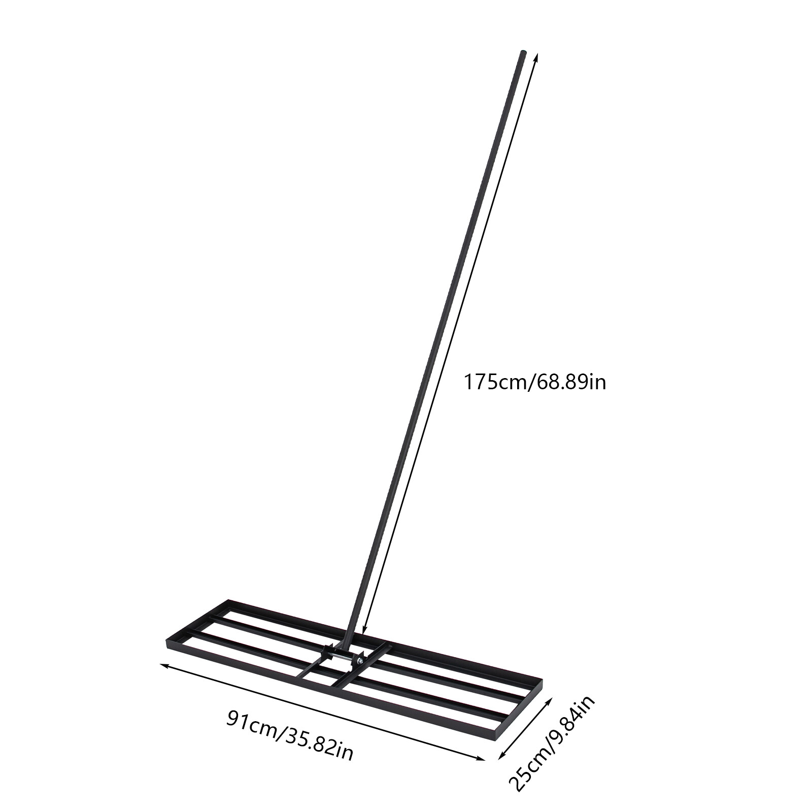 Lawn Leveling Rake 36"x10", Yard Leveling Rake for Grass Soil, Hefty Lawn Leve