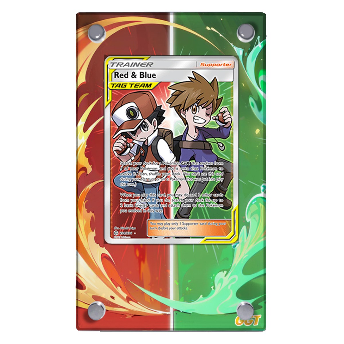 CSM2bC-186 Trainer Red&Blue Pokémon Extended Protect Case Screwdown Card Holder