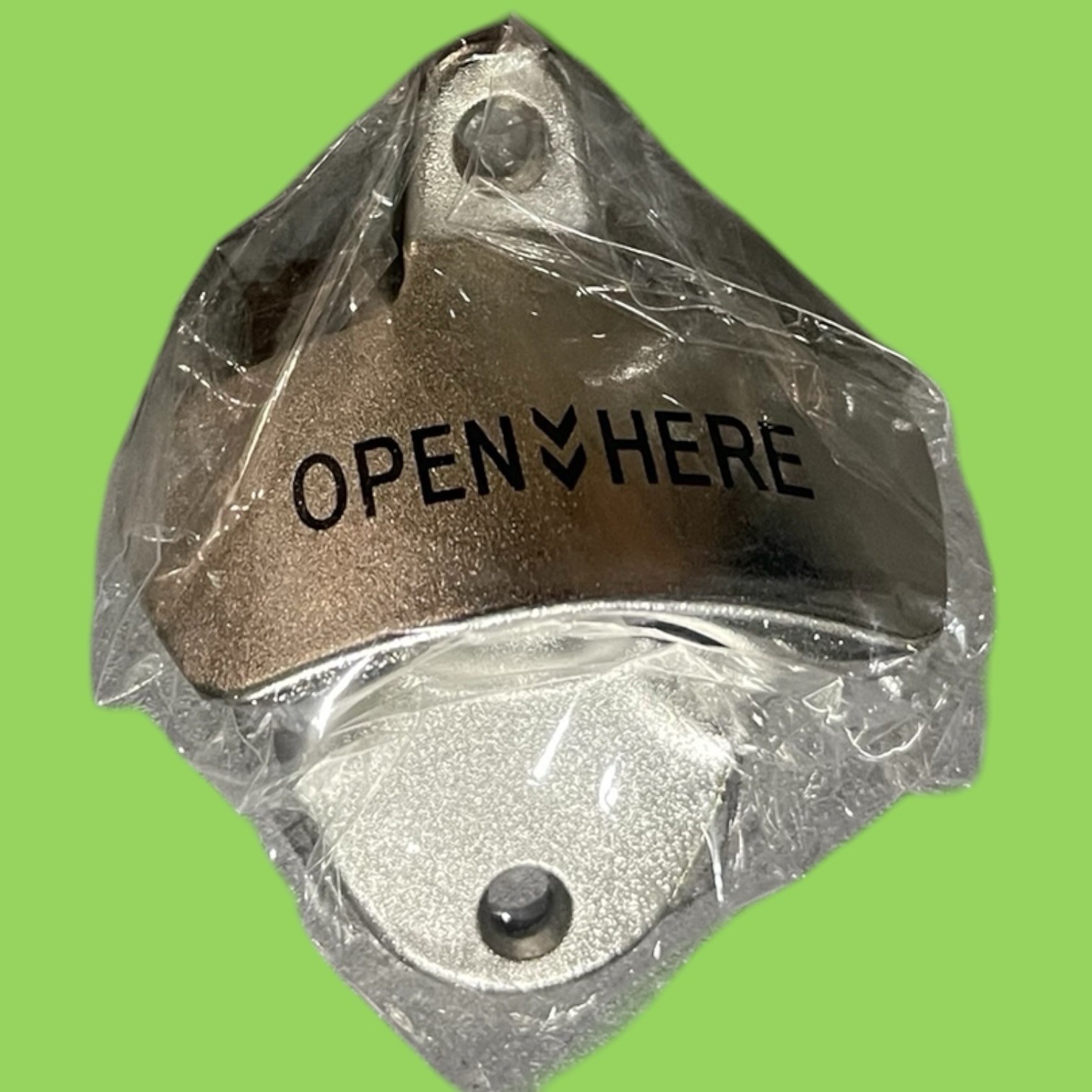 Wall Mount Bottle Opener - 2 Piece. NEW! (FF)
