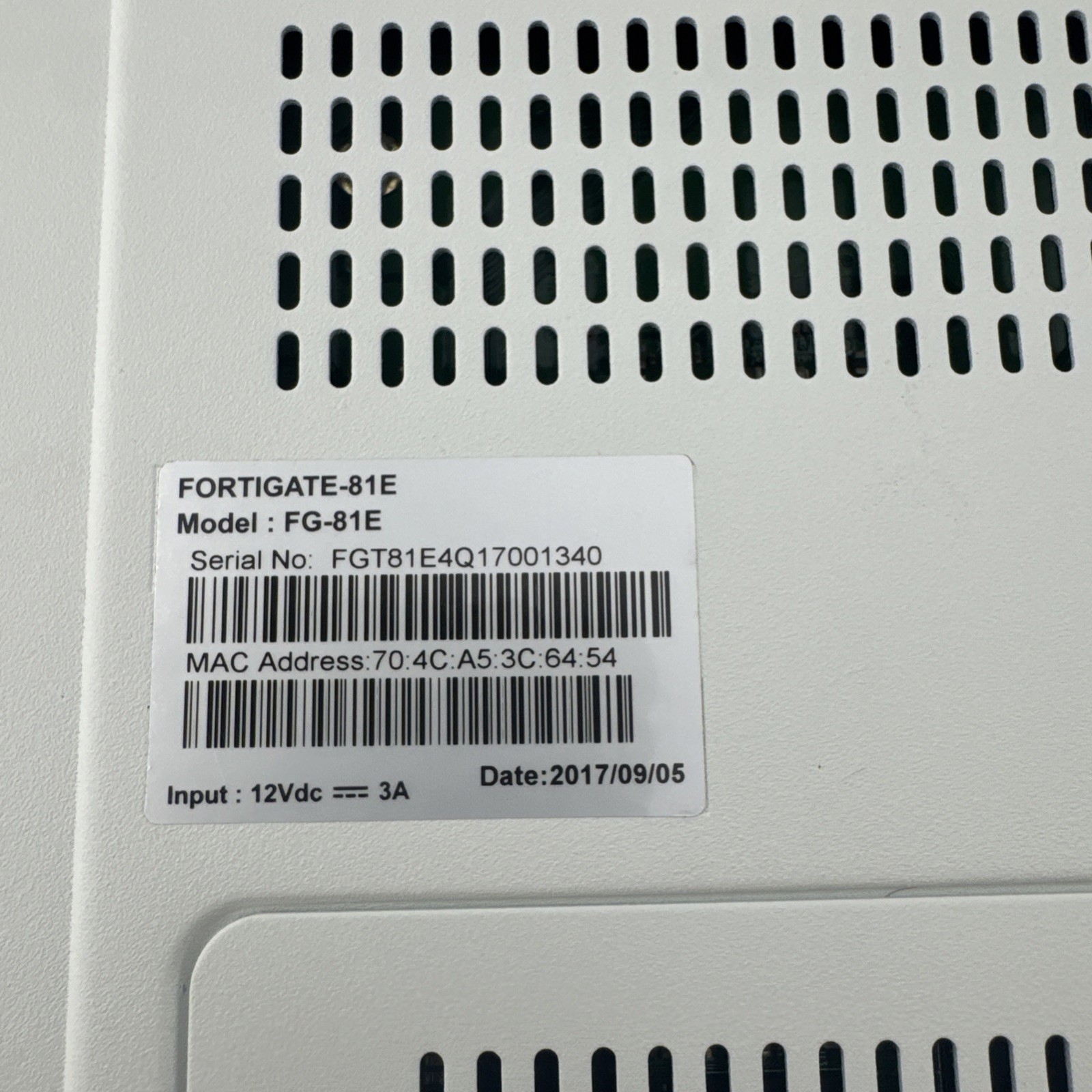 Fortinet FortiGate FG-81E Network Security Firewall LAN Port Switch NO AC ADAPT