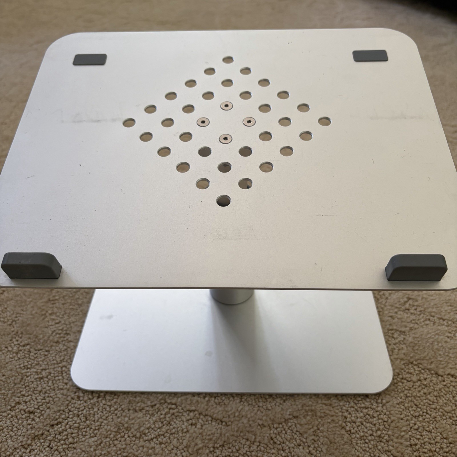 Adjustable Computer Laptop Stand For Desk Silver Finish
