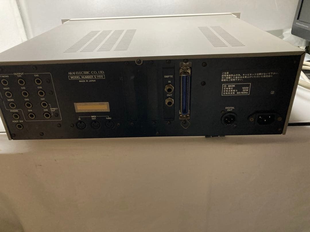 Akai S1100 Vintage Sampler New Backlight Gotek Floppy Emulator Upgraded Memory