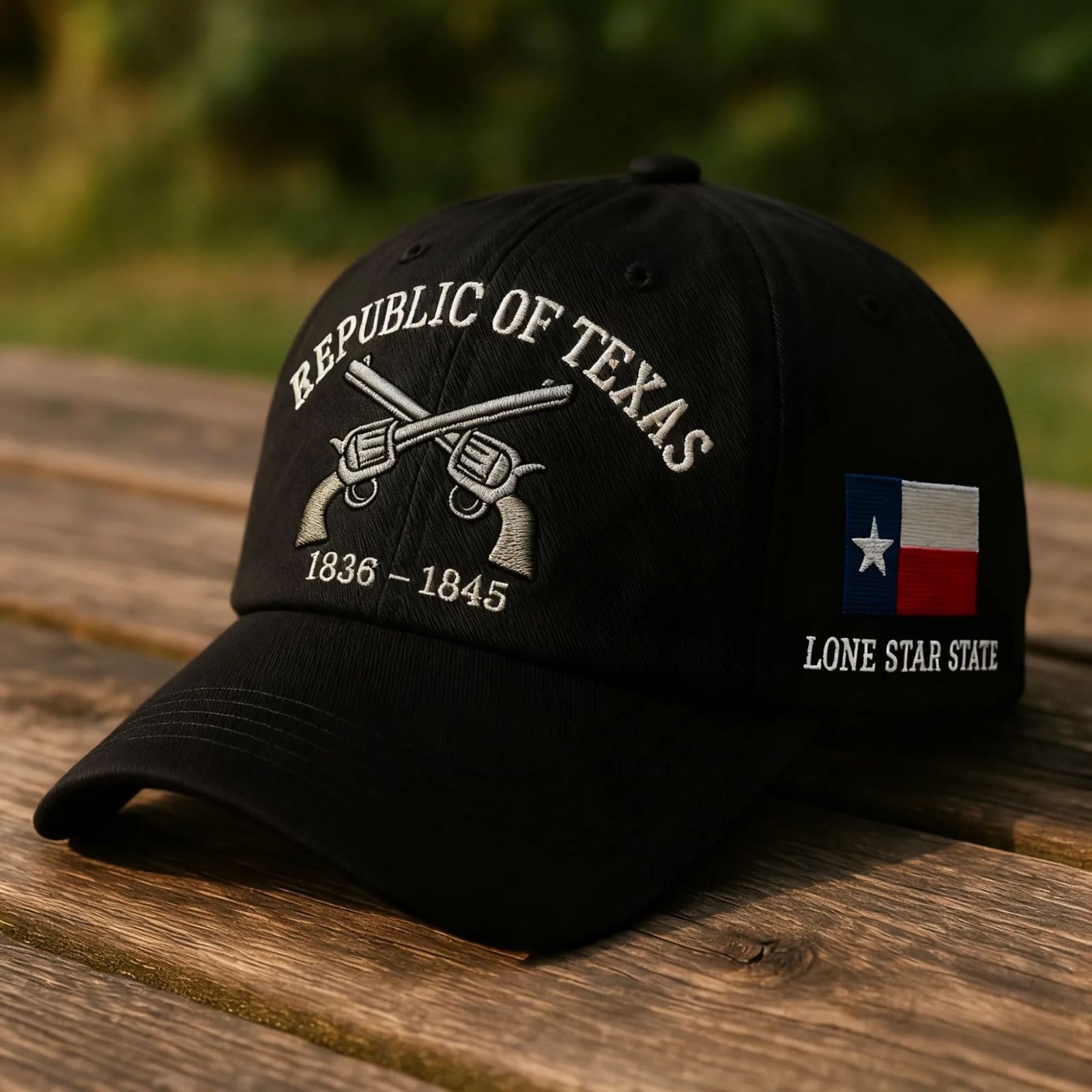 Republic of Texas 1836-1845 Embroidered Vintage Baseball Cap Lone Star State Hat