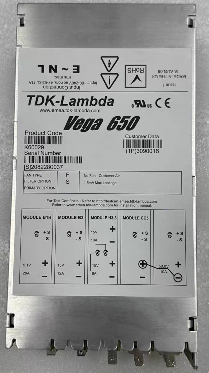 1PCS Used Vega650 K60029 power supply ﻿by DHL or Fedex