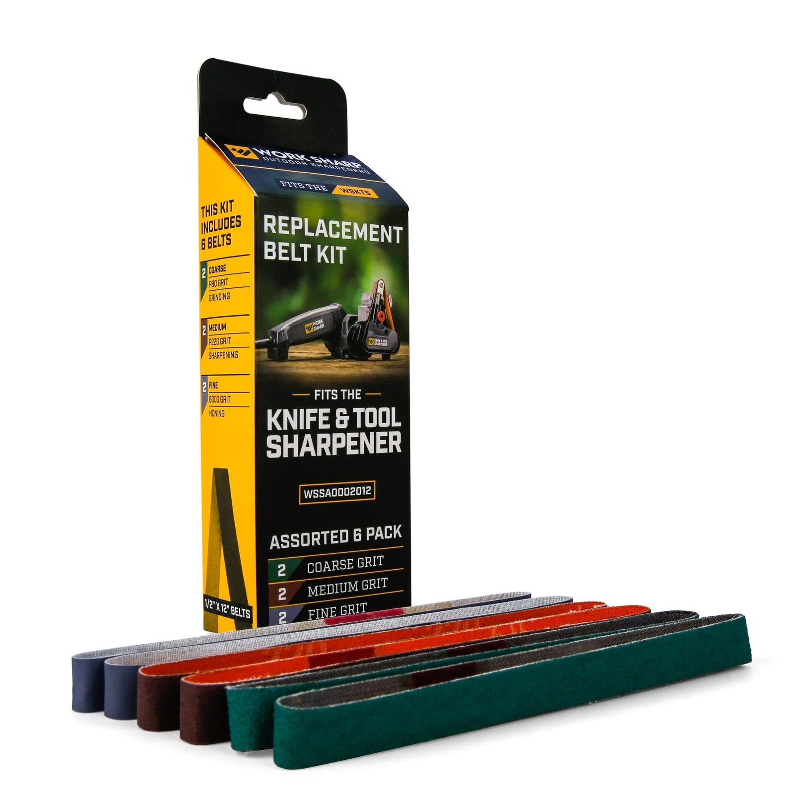 Work Sharp Knife & Tool Sharpener Replacement Belt Kit (WSKTS & WSKTS-KT)