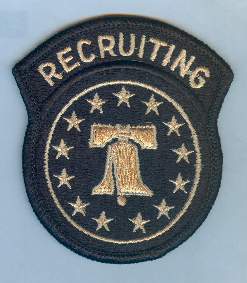 RARE NEW ISSUE SSI:  ARMY RECRUITING CMD (BLACK BACKGROUND - MULTICAM  / OCP VAR