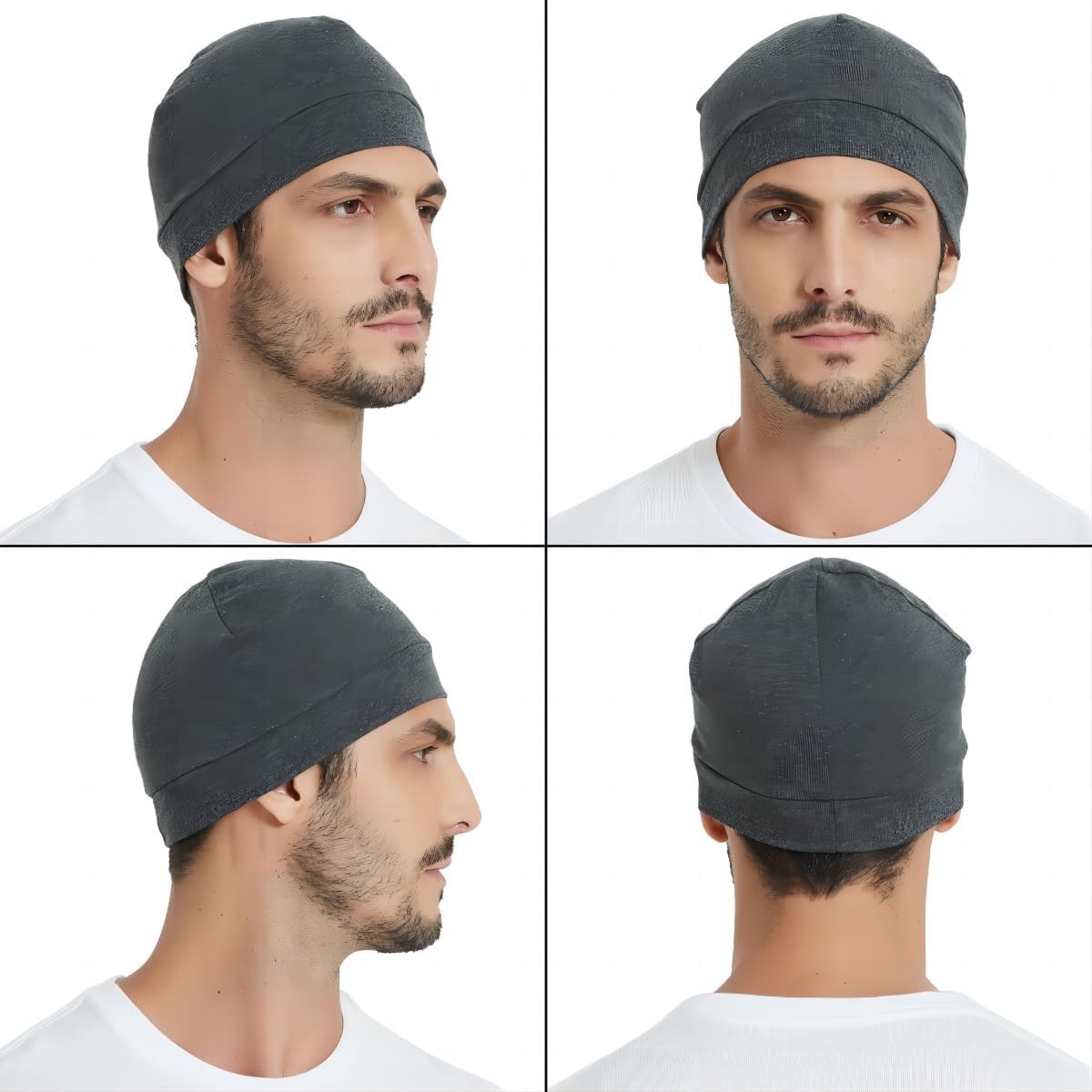 Headshion One Size, 4 Black & Grey Navy Blue Denim