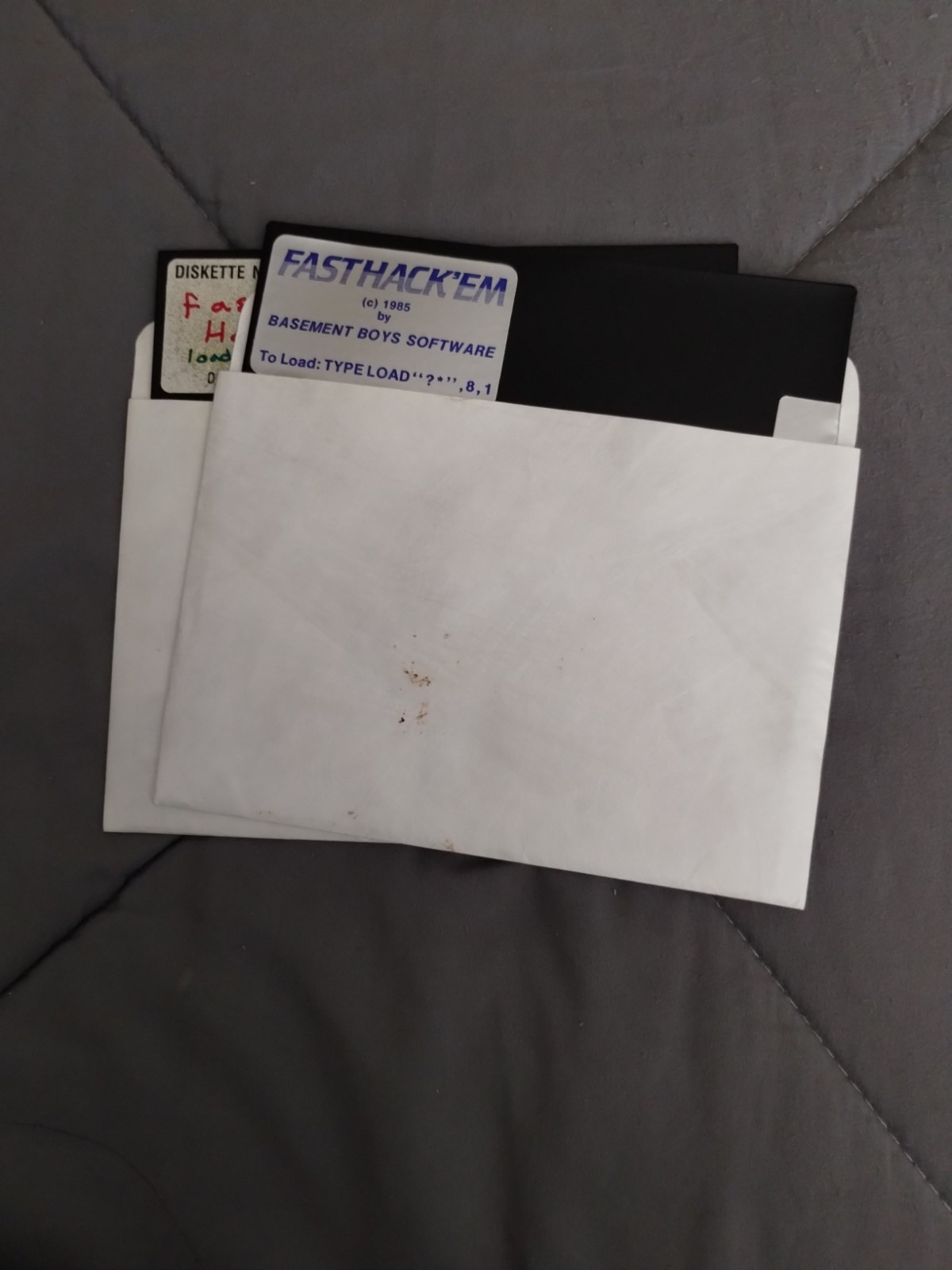 Fasthack'em By Basement  Boys Software, 5.25 in Floppy Disc  1985 Set Of Two