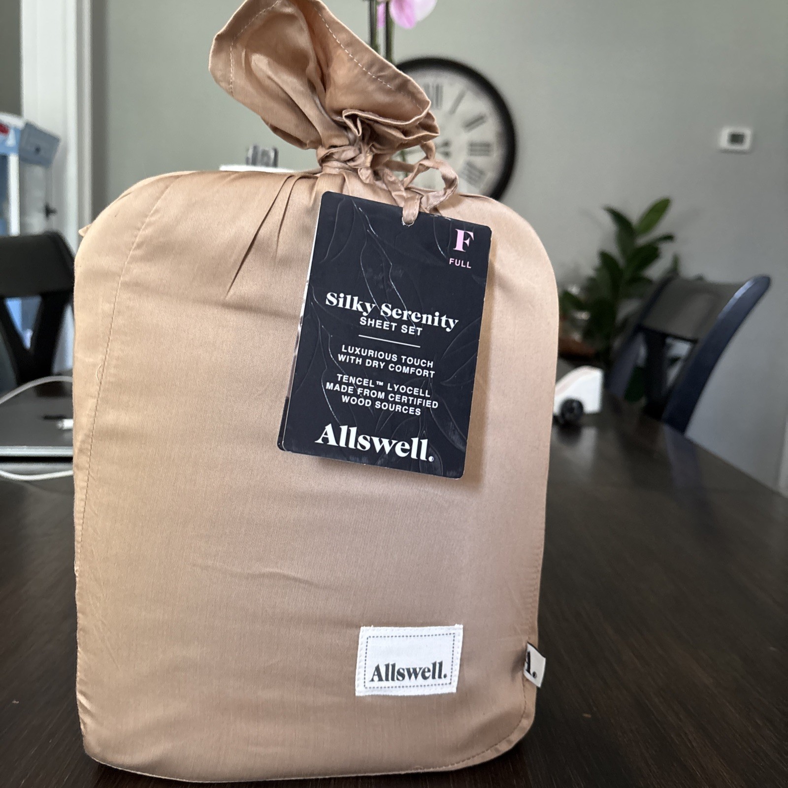 Allswell Silky Serenity Sheet Set Full Tencel Lyocell Soft Tan New