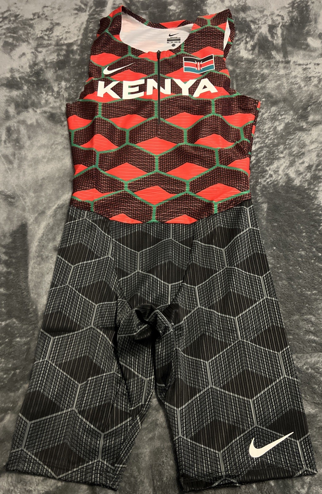 XS Nike Kenya Pro Elite Team Track & Field Speedsuit Men's CI8900-602