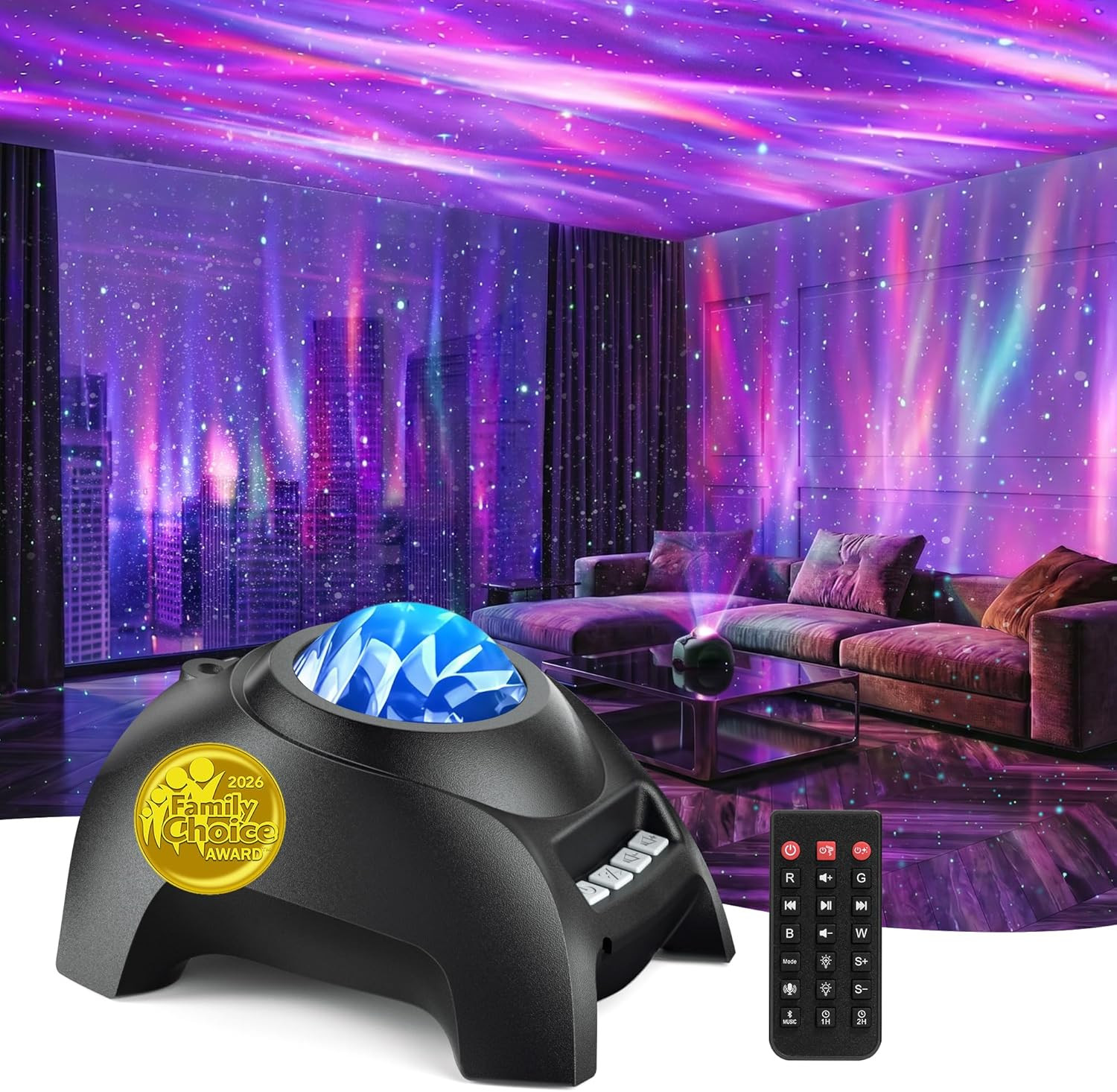 Northern Galaxy Light Aurora Projector, Star Projector with 33 Light Effects, St