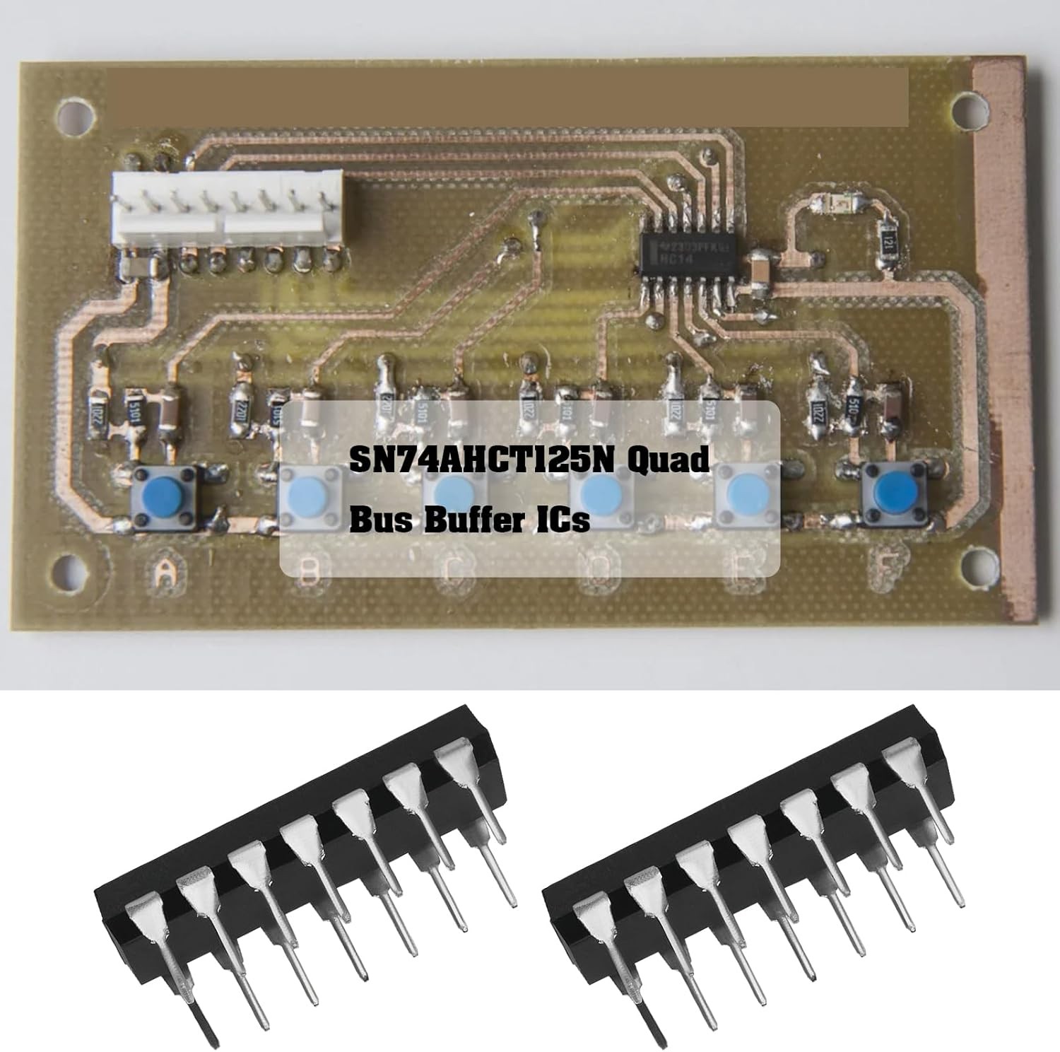 5 Sets SN74AHCT125N Quad Bus Buffer Three State Outputs Chips Sockets Digital