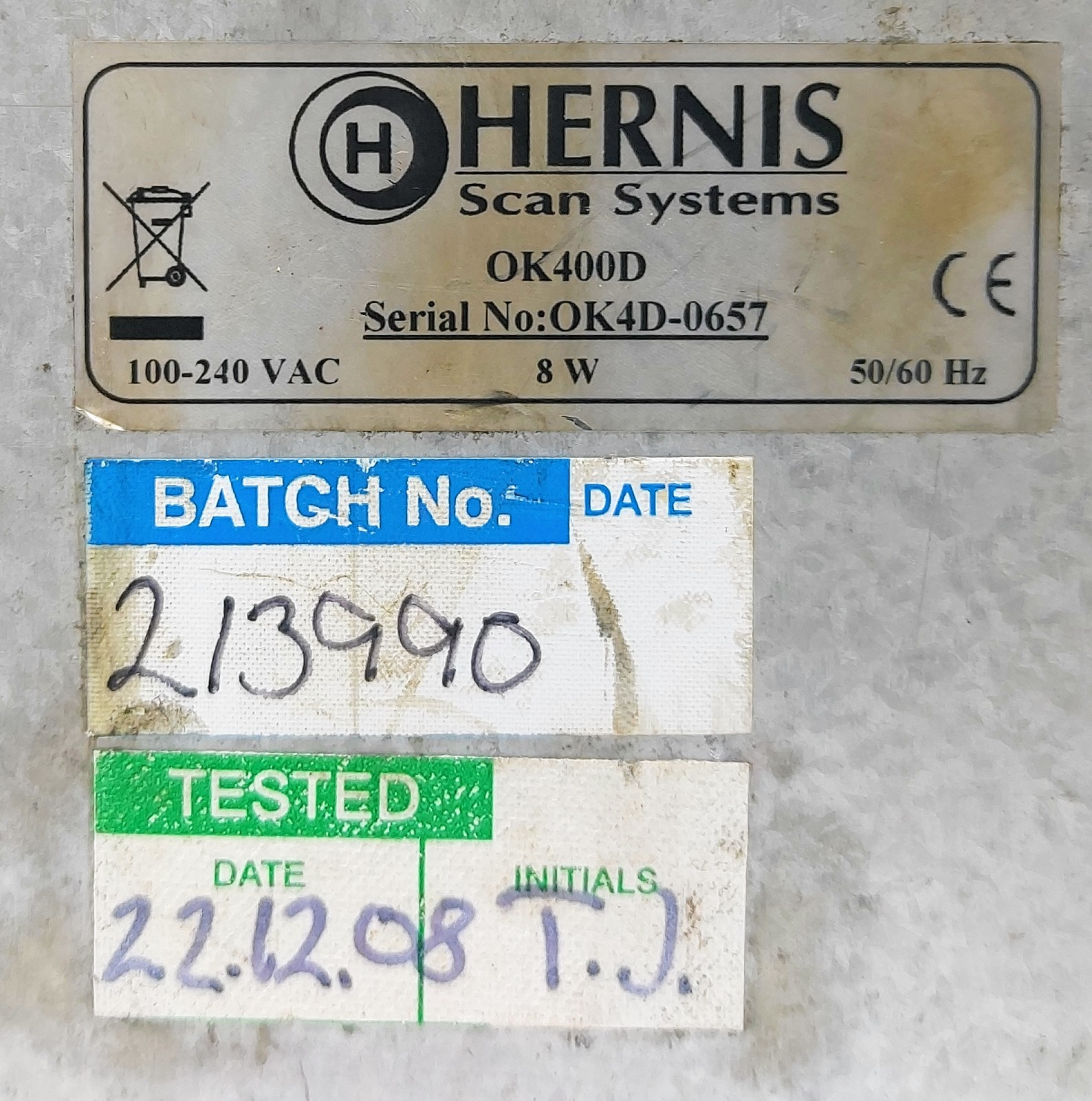 Hernis Scan System OK400D CCTV Controller