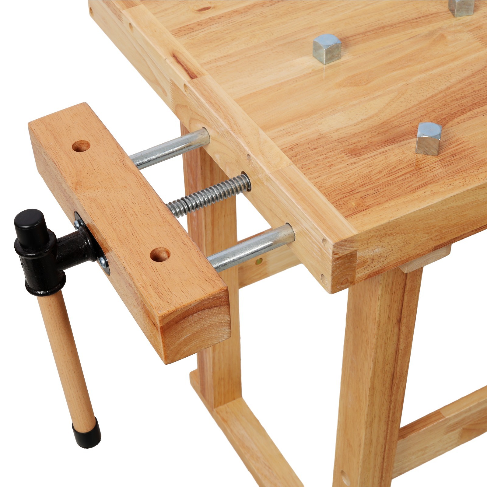 Heavy Duty 40" Wood Workbench 330Lbs Capacity with Adjustable Handle
