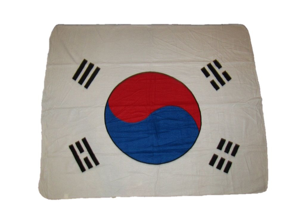 South Korea Korean Flag 50x60 Polar Fleece Blanket Throw (Brand New)