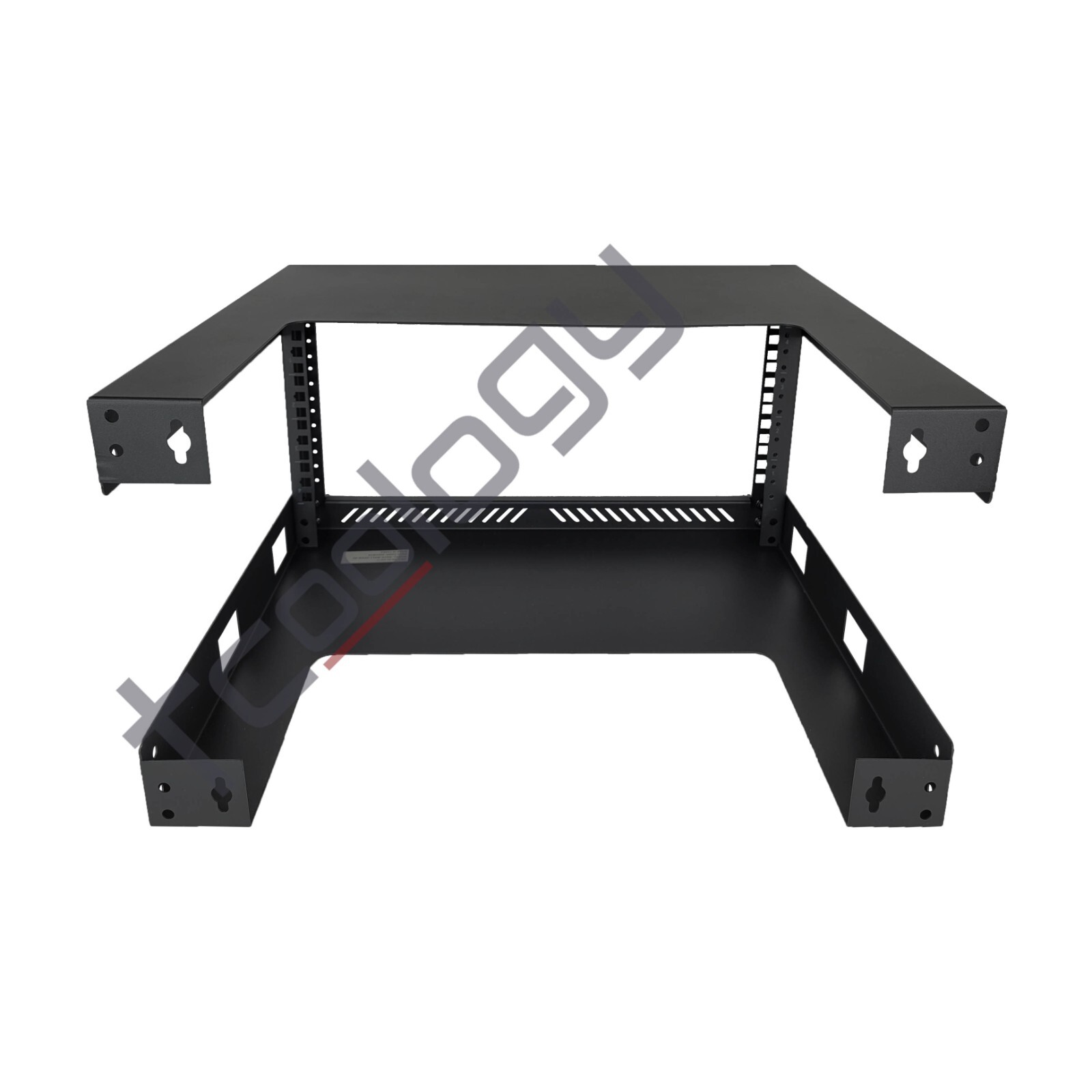 TCoology 4U Wall Mount Open Frame 19'' Server Rack Threaded 17.5 Inch Depth