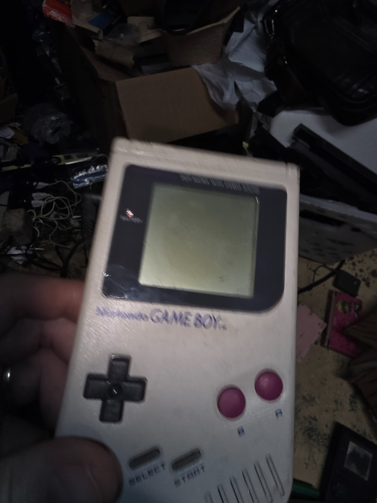 Gameboy Original DMG-01 Console For Parts/Repair ONLY Powers On Needs NEW LCD A9