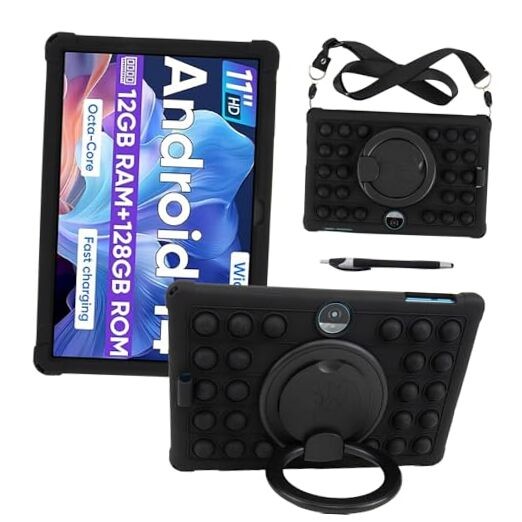 11-inch Tablet case for COLORROOM C5/TUOHAITIME C5/WXUNJA C5/JIKOCXN black