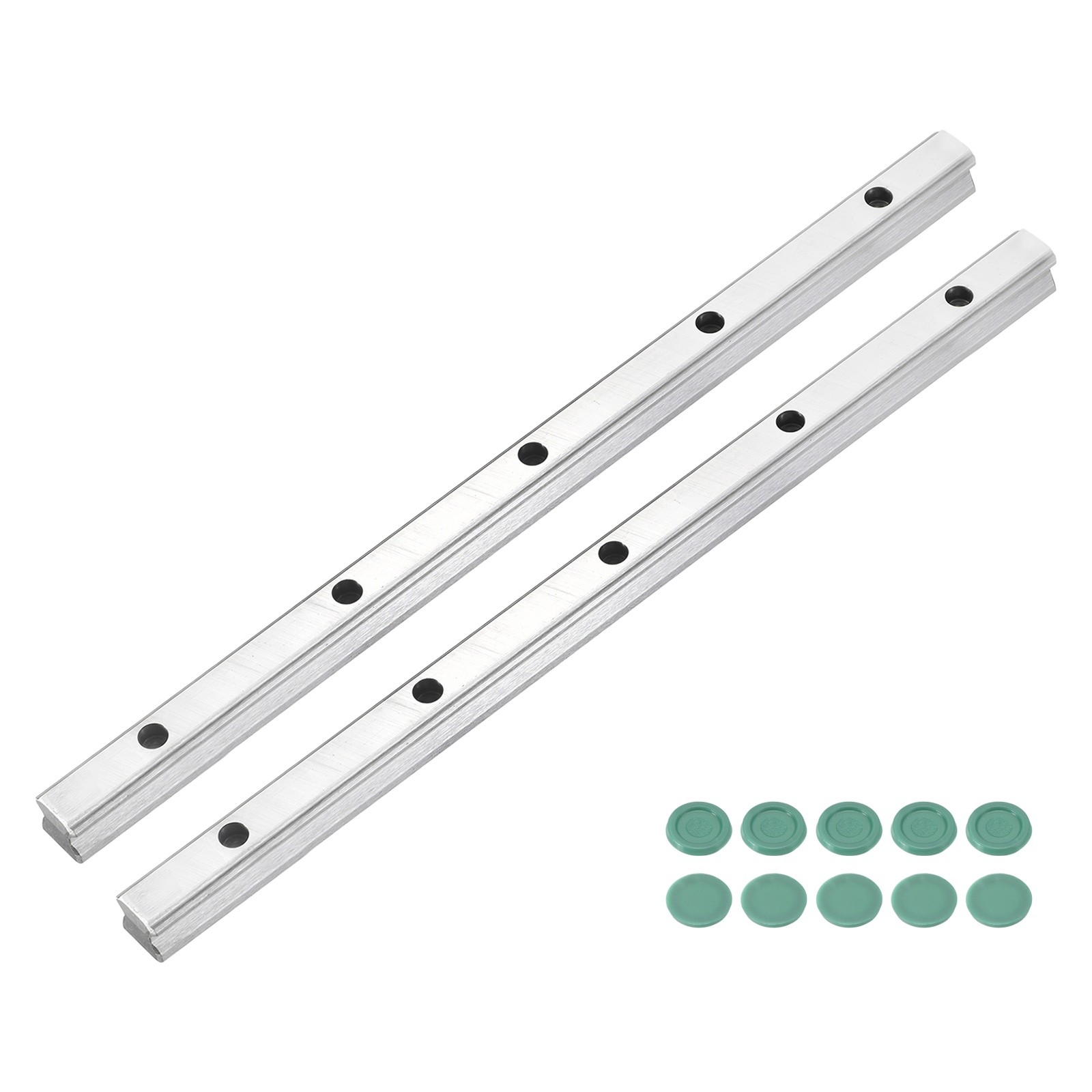 2Pcs 300mm HGR15 Linear Guide Rail Bearing Steel Linear Motion Guideway for DIY