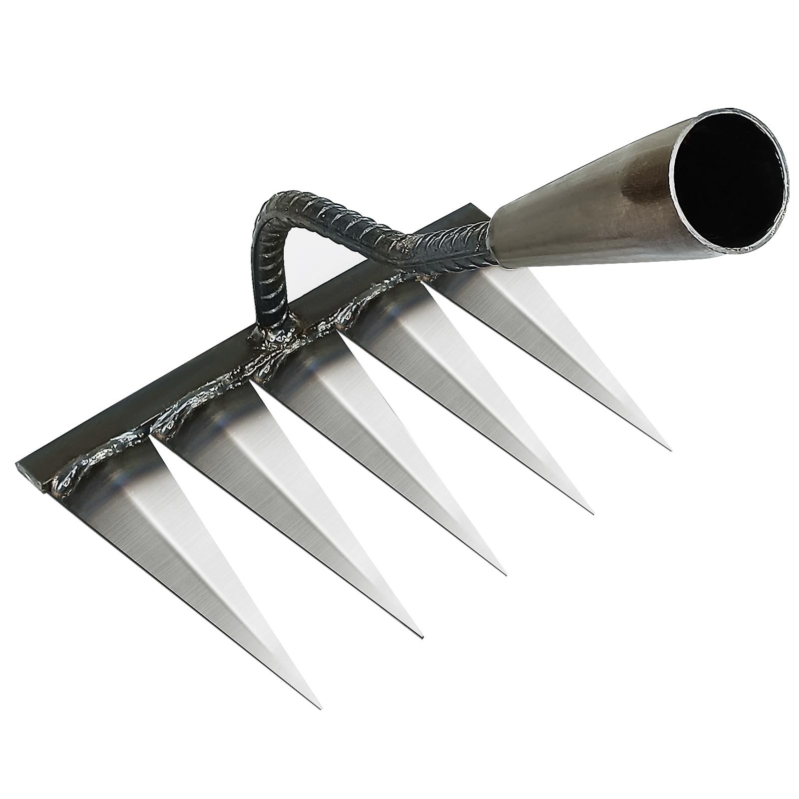 Iron Rake For Gardening And Weeding Heavy Duty Garden Tool Carbon Steel Hand Rak