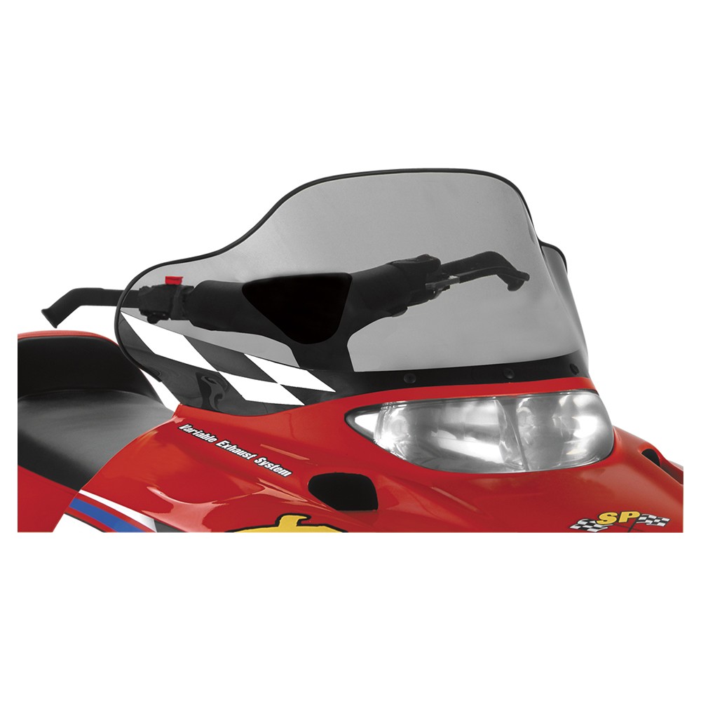 Powermadd Cobra Windshield-13.25in.-Tint/Black Base/White Checks for 2002-2006