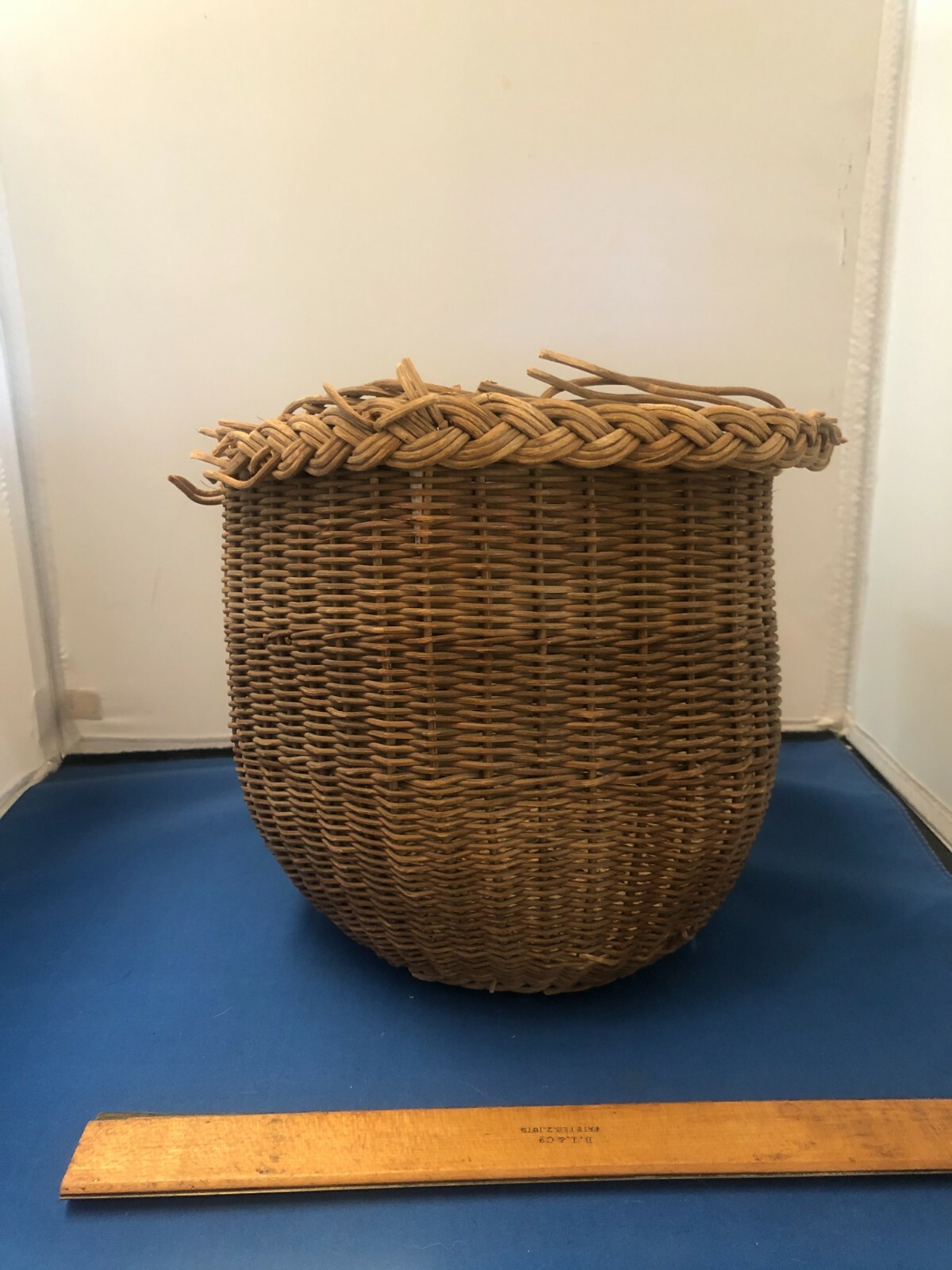 Original HW Collender Antique billiards pool wicker basket