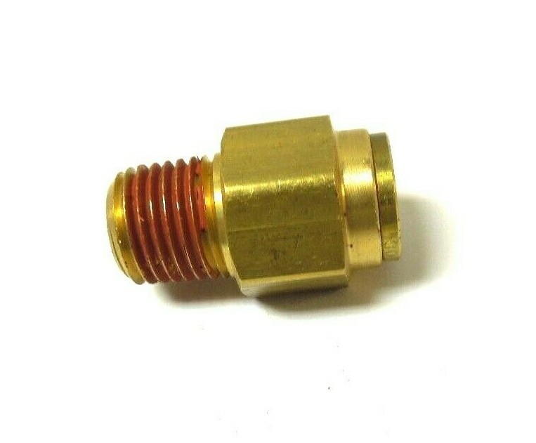 PUSH TO CONNECT MALE CONNECTOR 3/8" TUBE O.D X 3/8" MALE NPT BRASS <268PP-6C