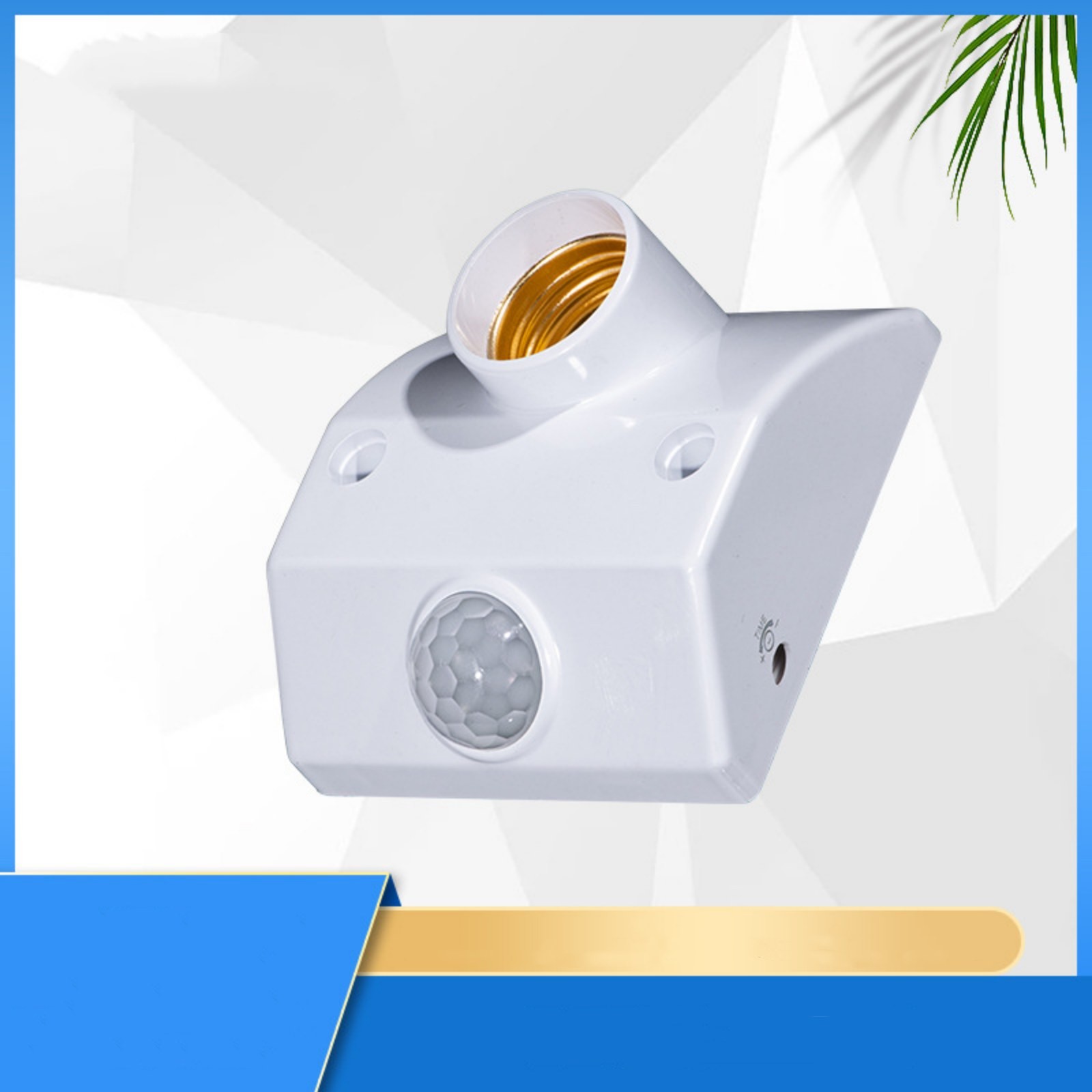 1Pc E27 Auto Human Motion Sensor Detector Bulb Light Lamp Base Holder AC110-240V