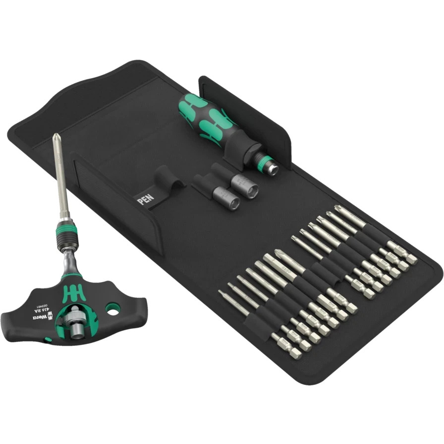 WERA 05136072001 Kraftform Kompakt 400 RA SHK Set 1, 18 pieces