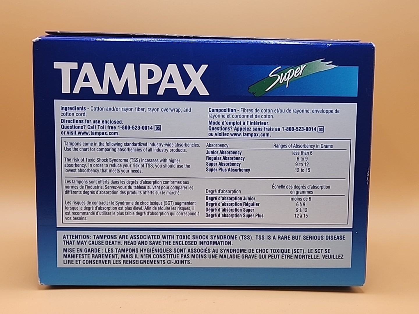 Vintage 1996 Tampax Tampons Super Absorbency Flushable Applicator 40 Count