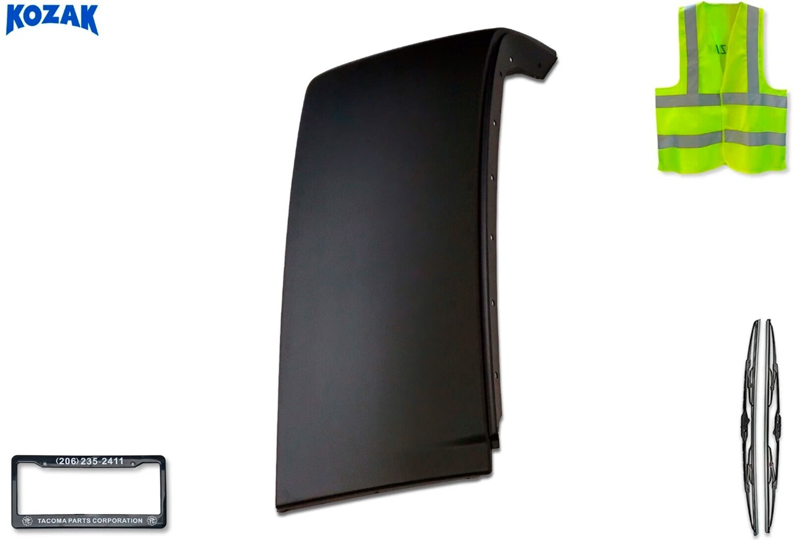 Upper Wind Cab Cabin Fairing Right Passenger Compatible with Volvo VNL 2004-2017