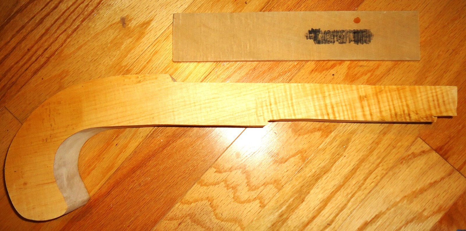 Pistol Stock Blank, Muzzleloader, Curly Maple,  18" x 2 5/16"
