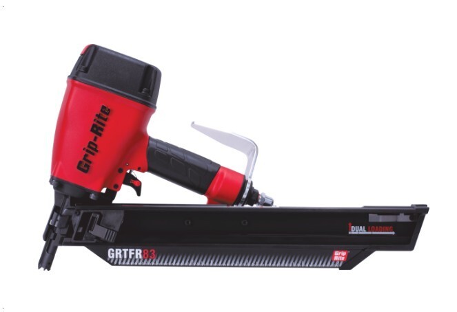 Grip-Rite GRTFR83 21° Plastic Strip Round Head Framing Nailer 2" to 3-1/4" Nails