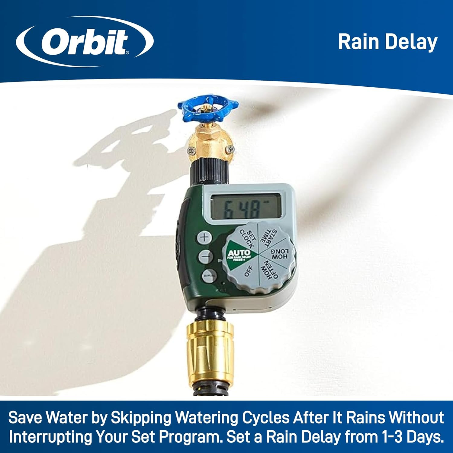 Programmable Digital Hose Watering Timer - 1 Outlet - Battery Powered - with LCD