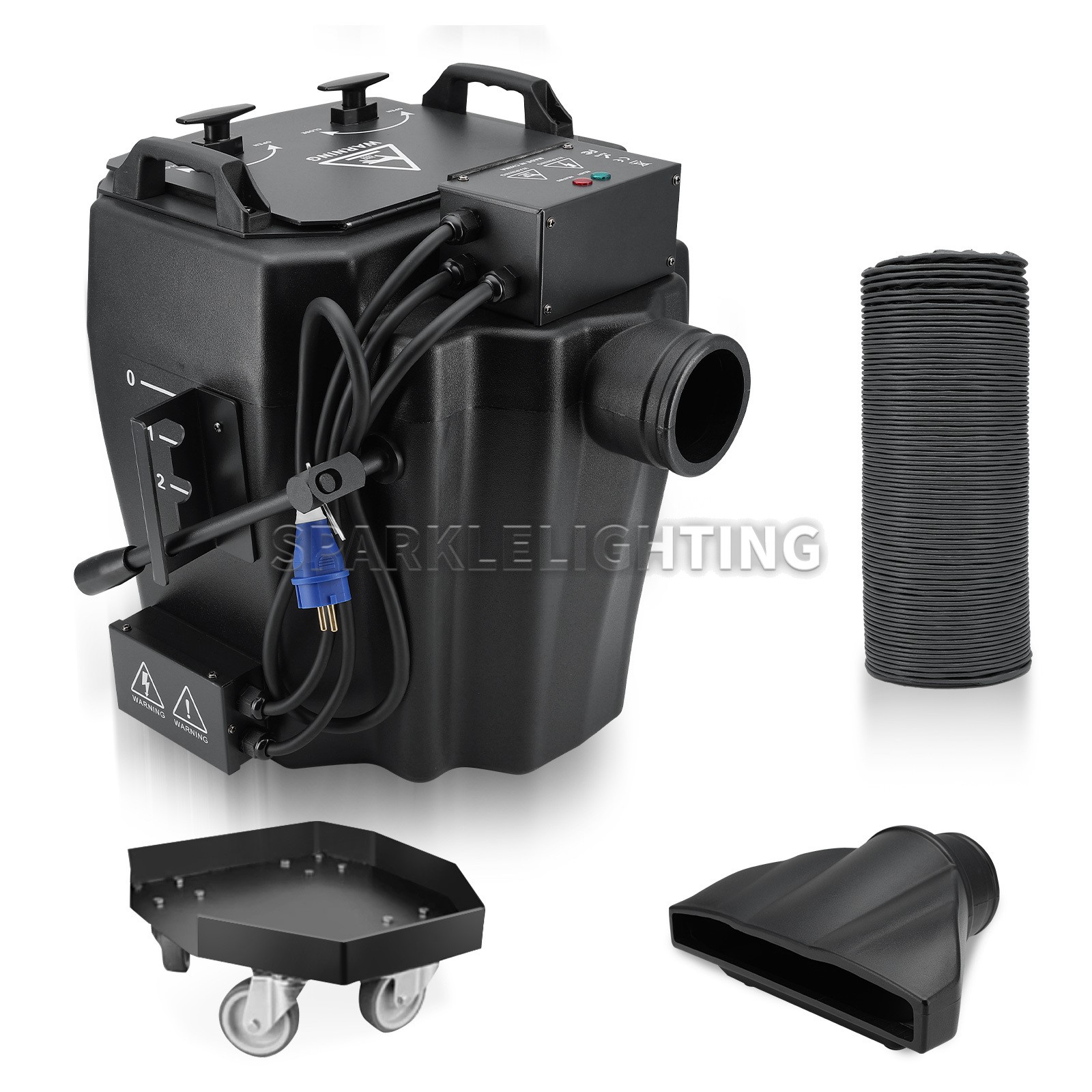 PAIDUN 6000W Dry Ice Fog Machine Roller Board Low Ground Smoke Effect Wedding DJ