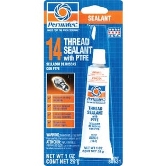 (12)-PERMATEX 1 Fl. Oz. General Purpose White Thread Sealant with PTFE 80631